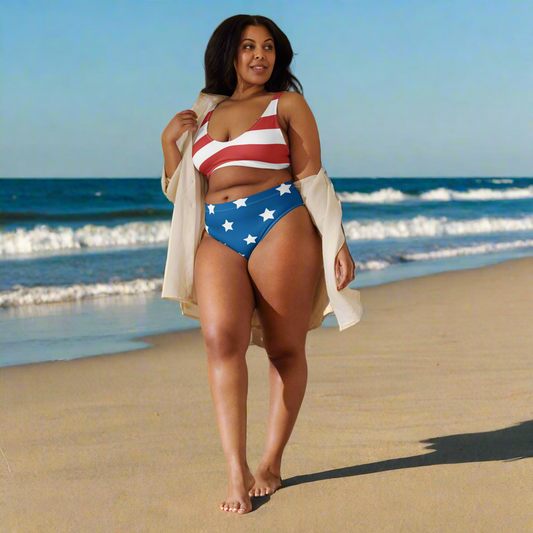 ‘Merica High-Waisted Bikini